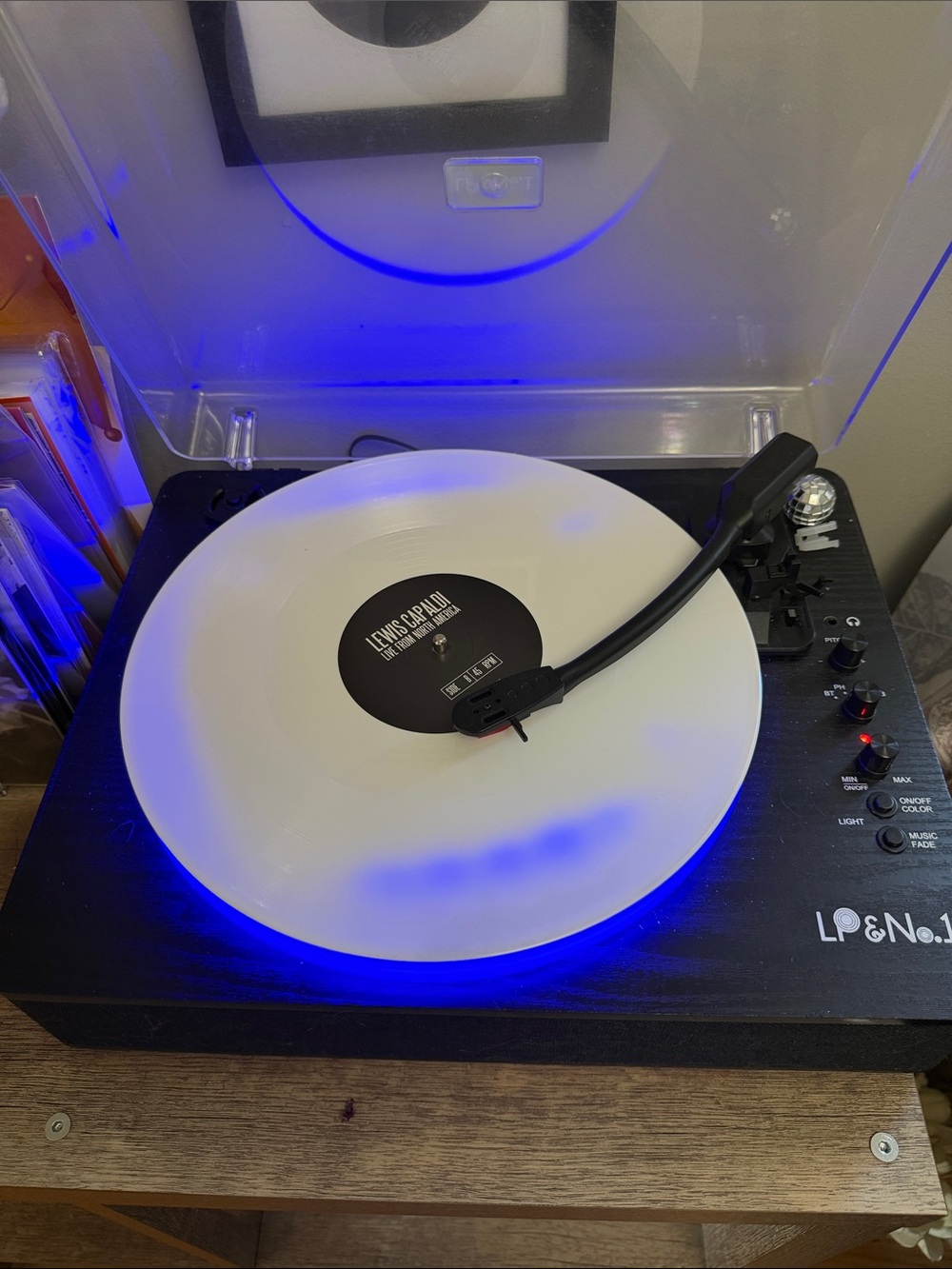LP&No.1 White Vinyl Turntable by